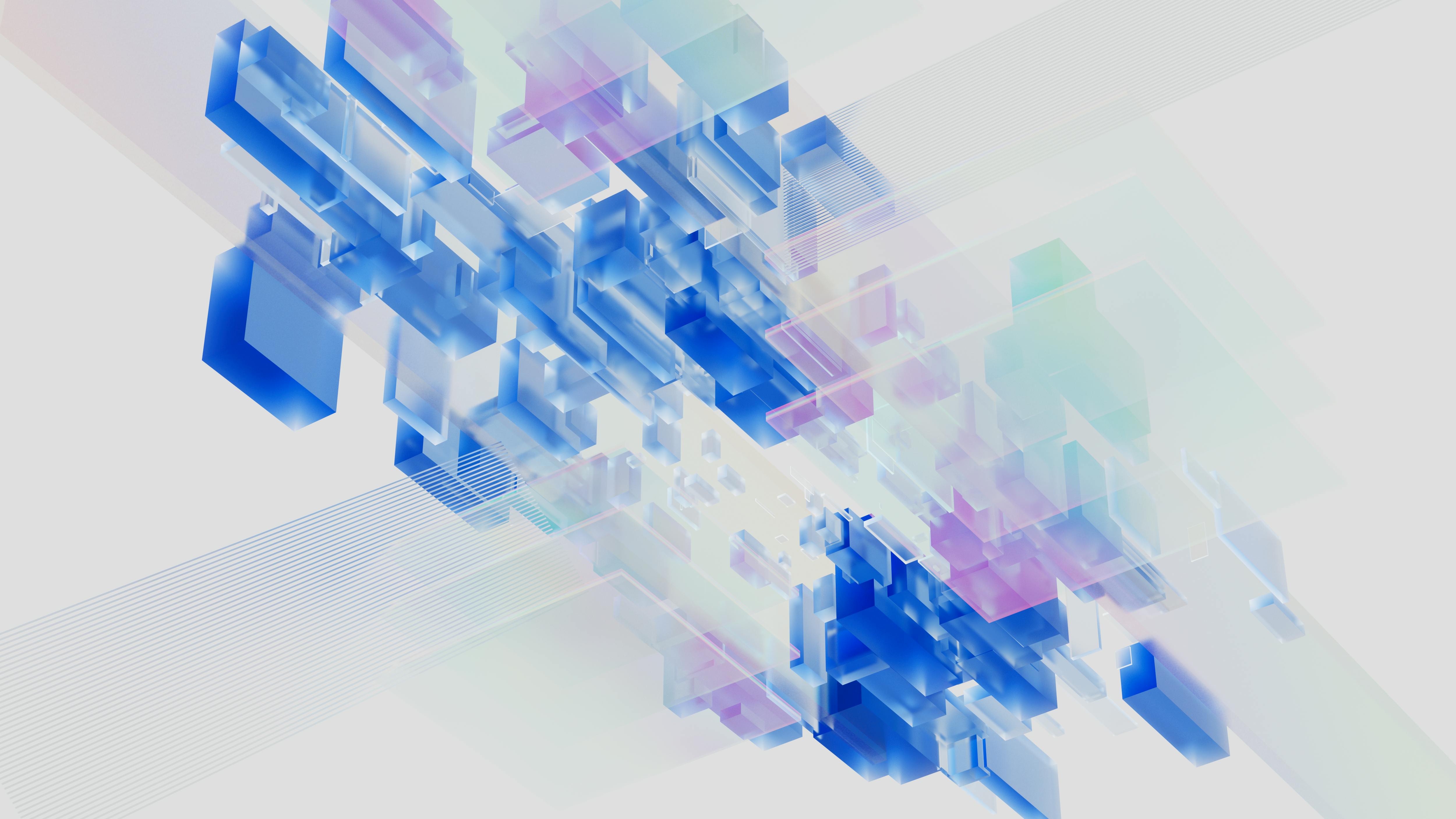 abstract geometric cubes